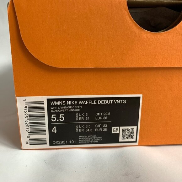 Nike Waffle Debut Women's Shoes White Vintage Green New in Box - Picture 12 of 13